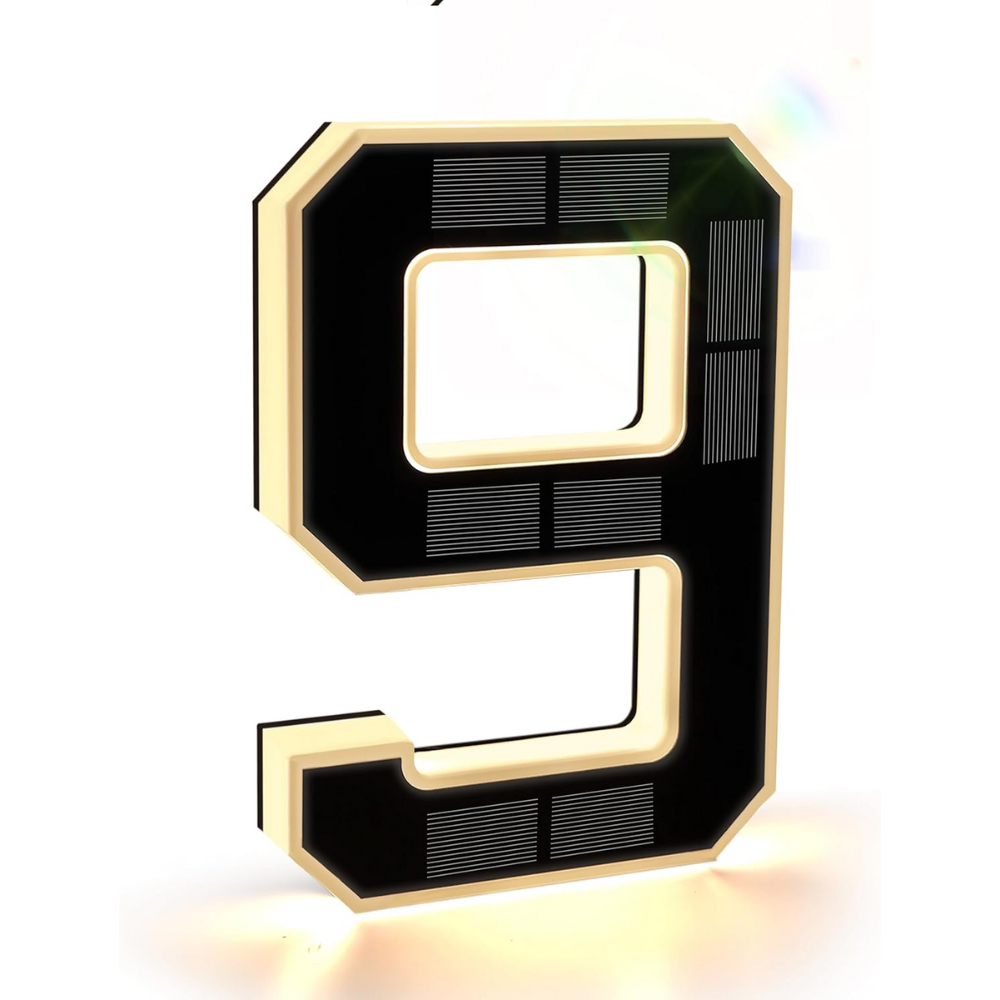 Solar-Illuminated Address Display