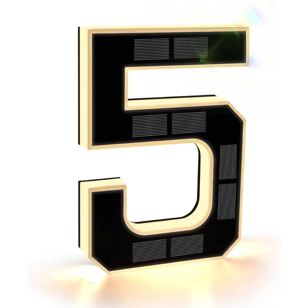 Solar-Illuminated Address Display