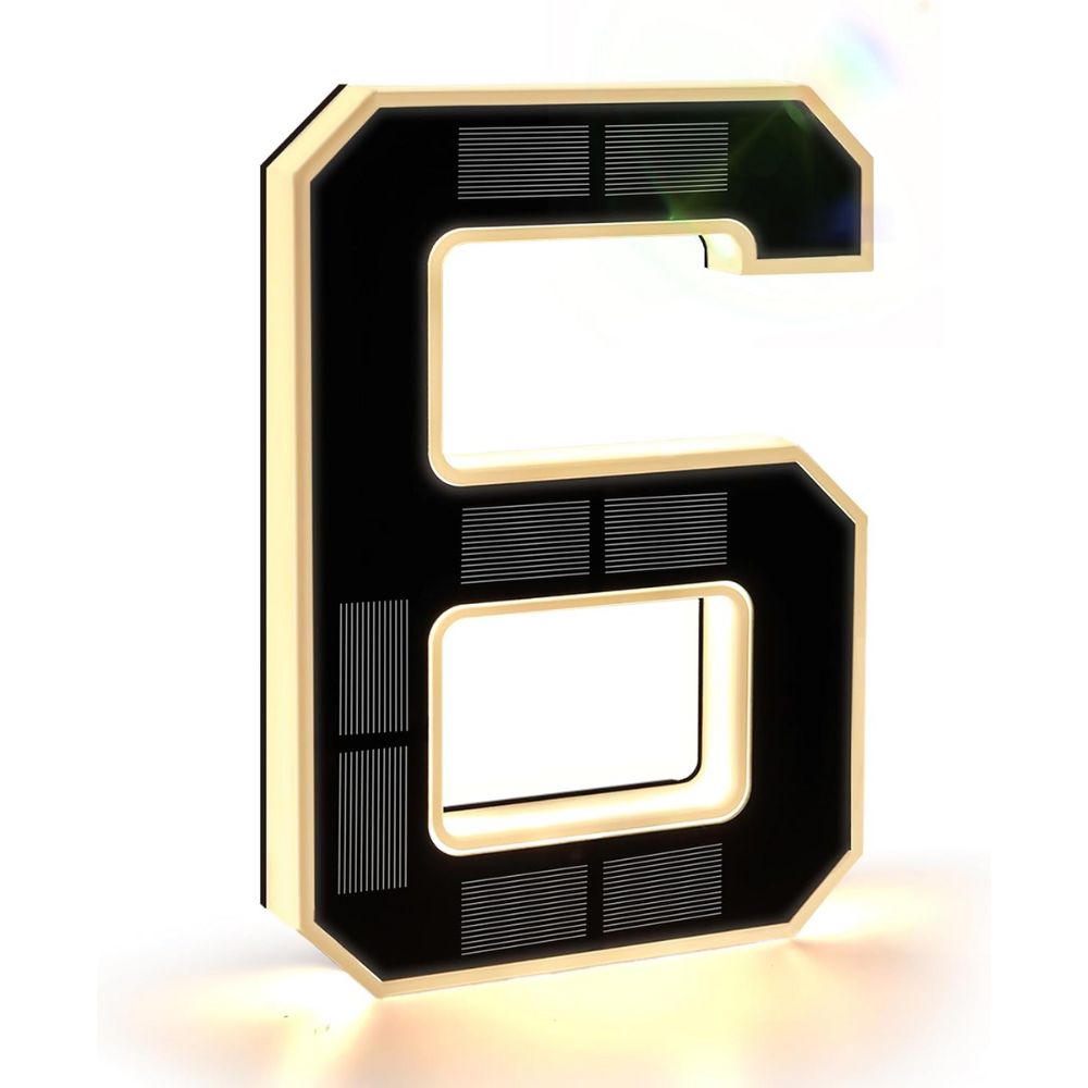 Solar-Illuminated Address Display