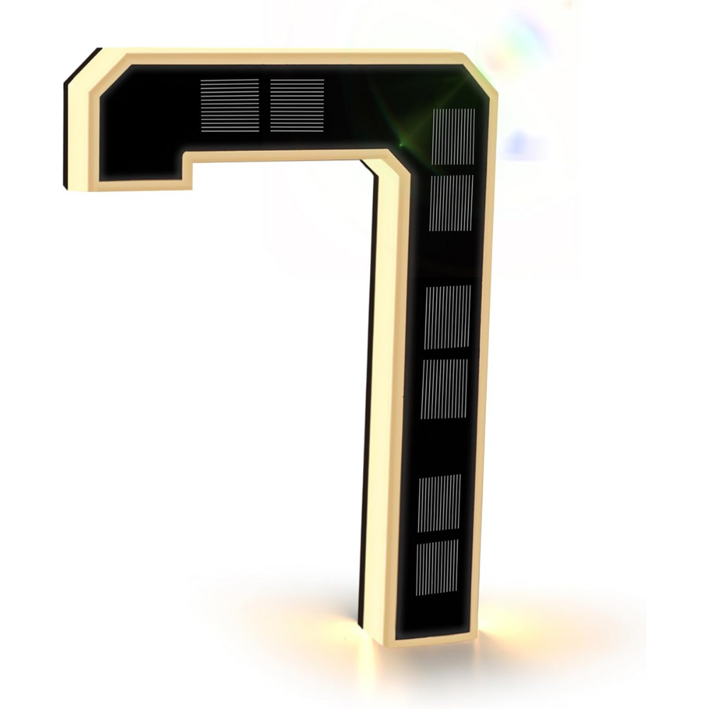 Solar-Illuminated Address Display