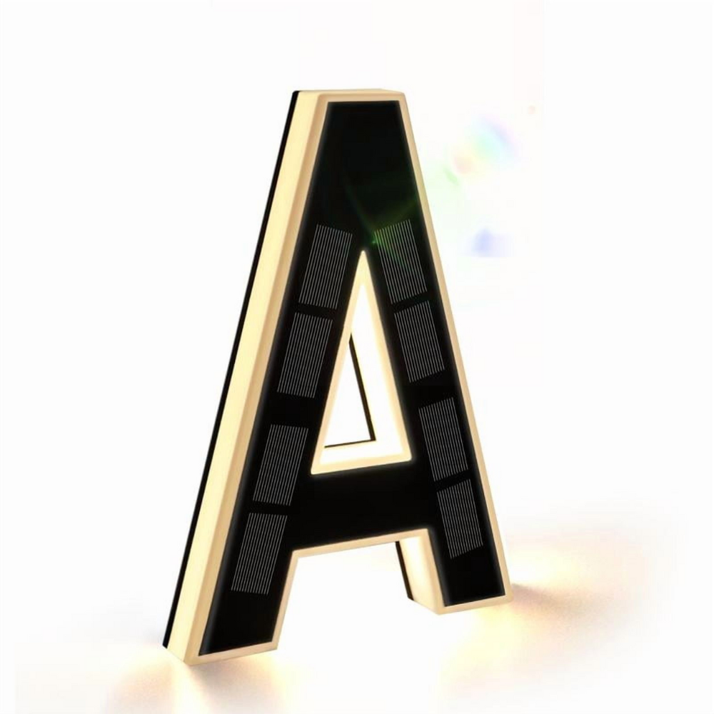 Solar-Illuminated Address Display