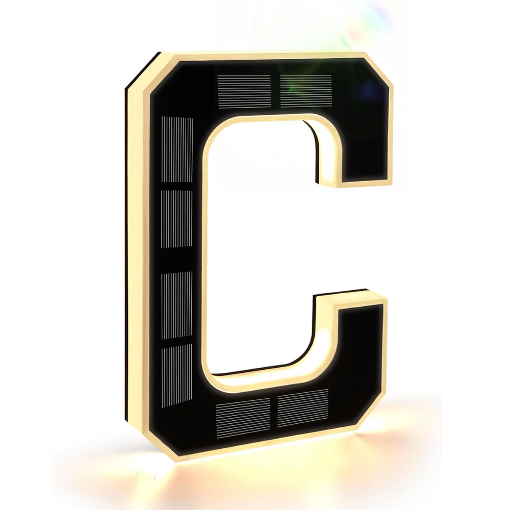 Solar-Illuminated Address Display